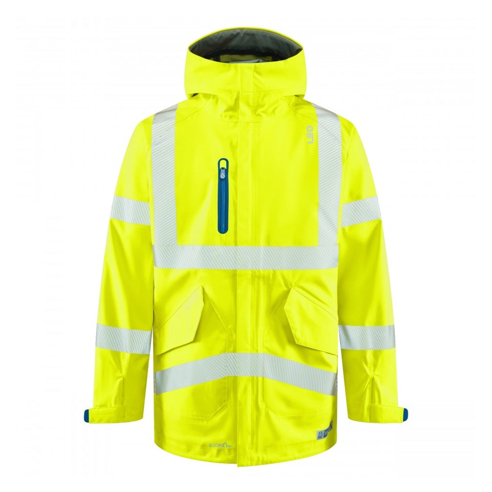 Leo Workwear Marisco LTEC 20K Waterproof Jacket, Breathable, Adjustable Hood