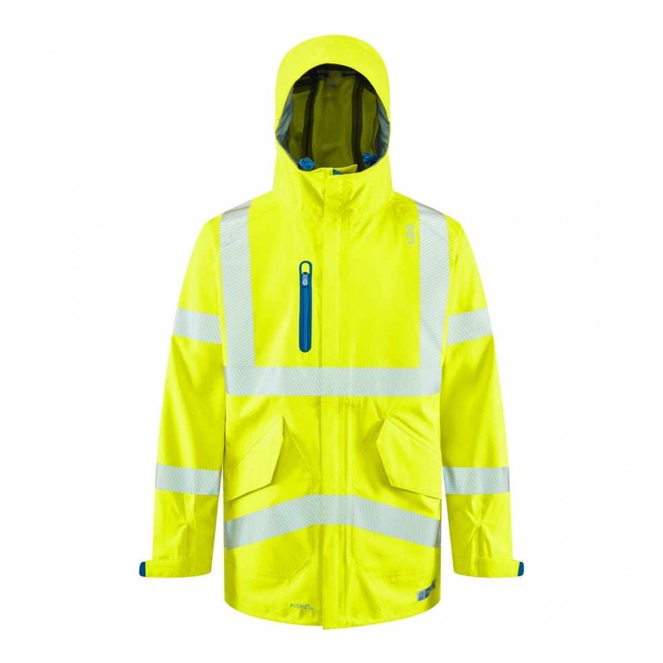 Leo Workwear Marisco LTEC 20K Waterproof Jacket, Breathable, Adjustable Hood