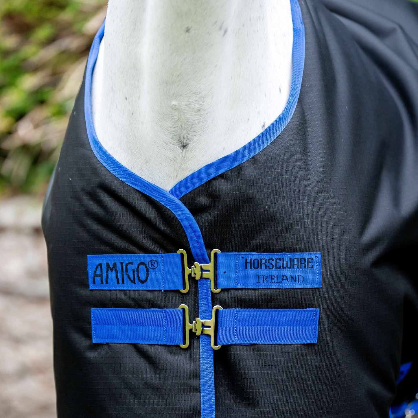 Horseware Ireland Amigo Ripstop 900D 100g Pony Turnout Rug #colour_black-classic-blue
