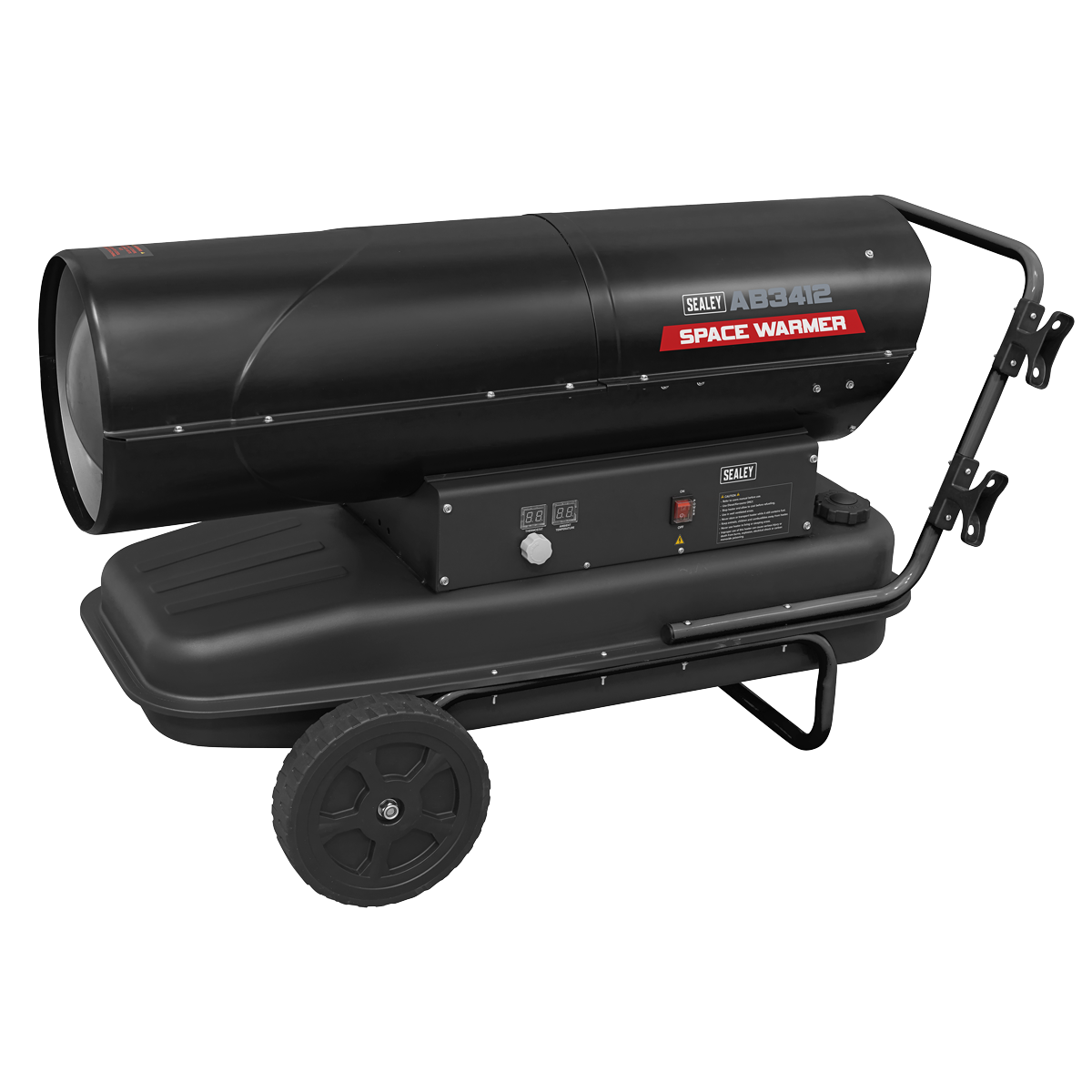 Sealey Space Warmer Kerosene Diesel Heater 340,000 BTU with Wheels 69L Tank