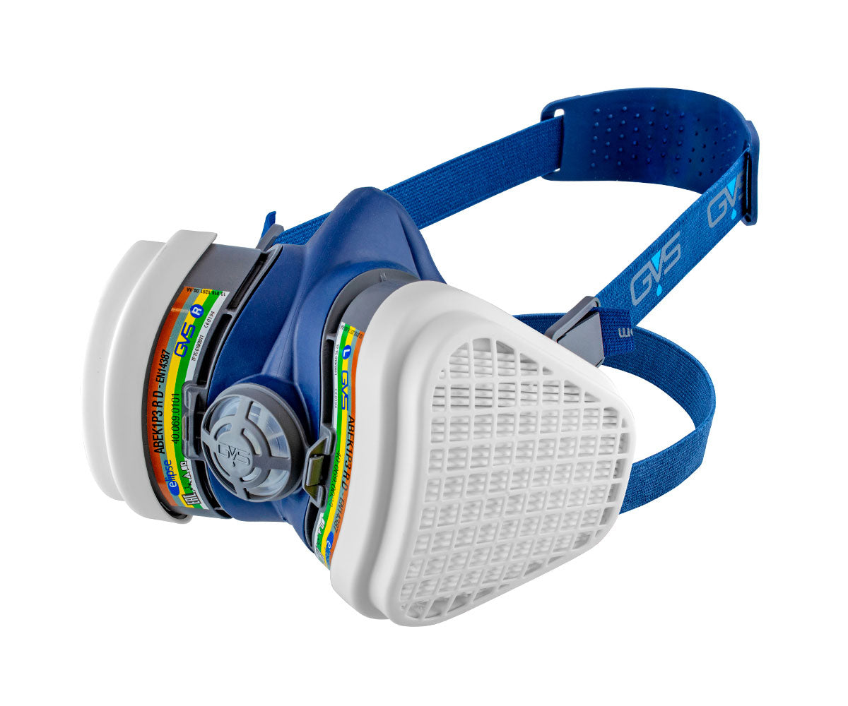GVS Elipse ABEK1-P3 Respirator Mask with Replaceable Filters S/M M/L