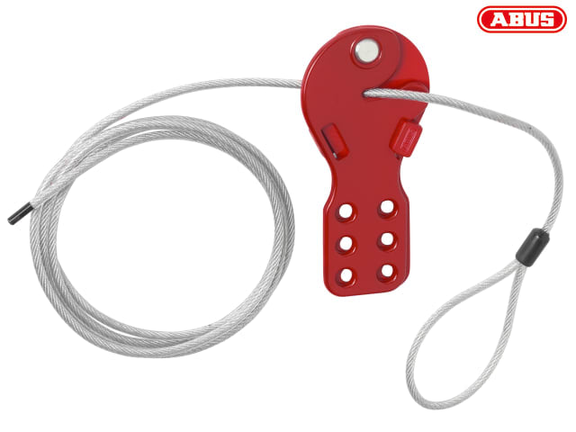 ABUS C556 2m Cable Lockout Device for Maintenance 6 Padlock Points