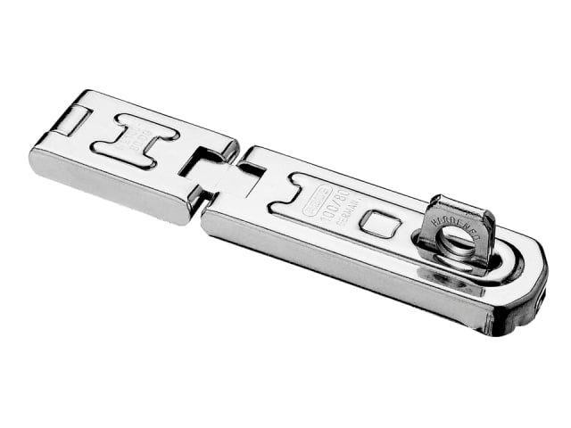 ABUS 100DG Hinged Hasp & Staple 80mm Corrosion Protected Double Joint Design