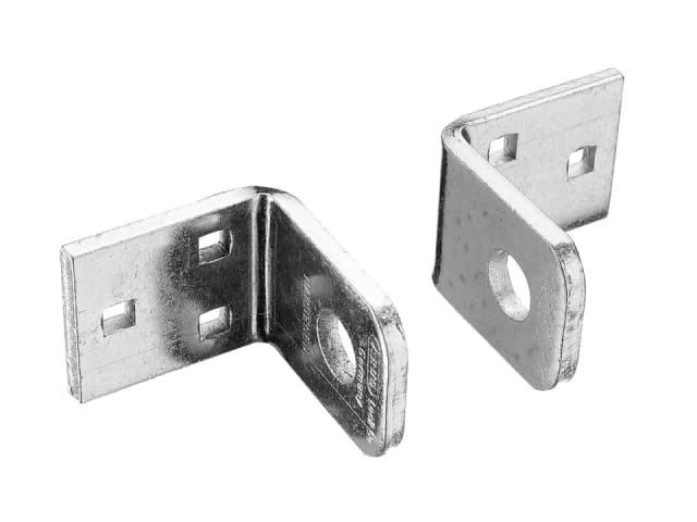 ABUS 115/100 Locking Brackets Pair 5mm Hardened Steel for Padlocks 12mm Ã˜