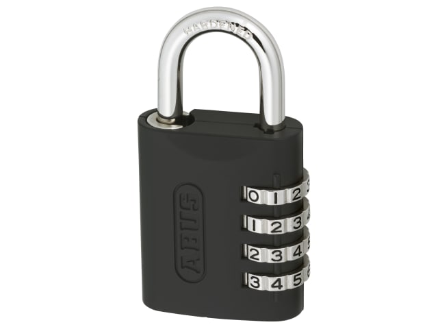 ABUS 158KC 45mm Combination Padlock with Key Override Hardened Steel Shackle
