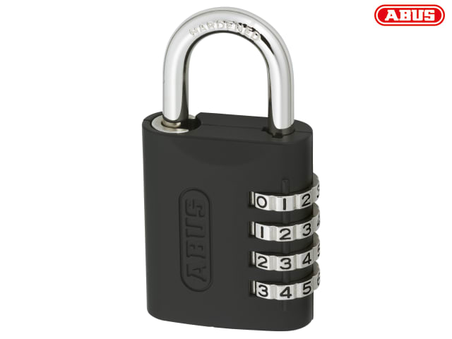 ABUS 158KC 45mm Combination Padlock with Key Override Hardened Steel Shackle