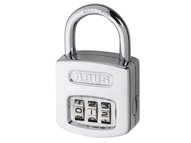 ABUS 160/50 Combination Padlock 4-Digit Die-Cast Steel Body 50mm Security