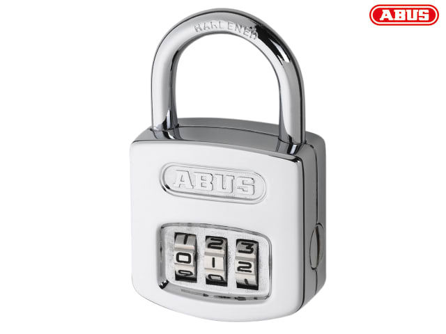 ABUS 160/50 Combination Padlock 4-Digit Die-Cast Steel Body 50mm Security