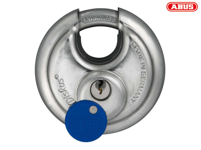 ABUS 24IB/60mm Diskus Padlock Stainless Steel Marine Security Lock with 2 Keys