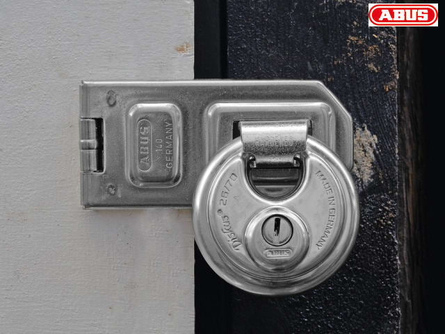 ABUS 26/70mm Diskus Padlock Heavy-Duty Stainless Steel Keyed Security Lock
