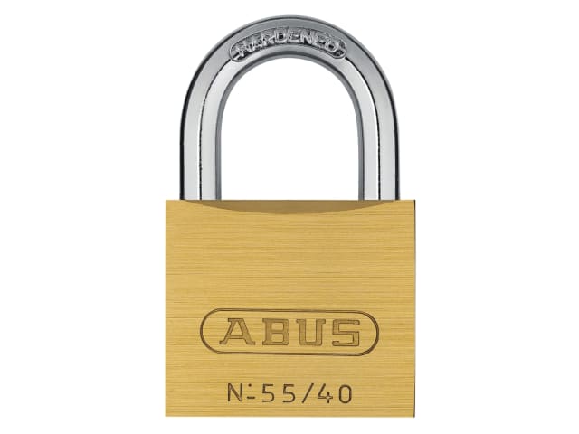 ABUS 55/40mm Brass Padlock Keyed Alike 5402 Security Level 4 Long Shackle