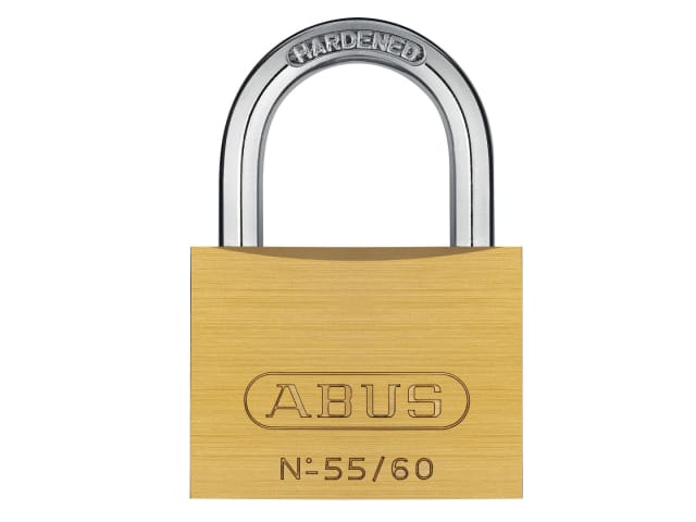 ABUS 55/60mm Brass Padlock Security Level 6 Long Shackle Anti-Pick Design