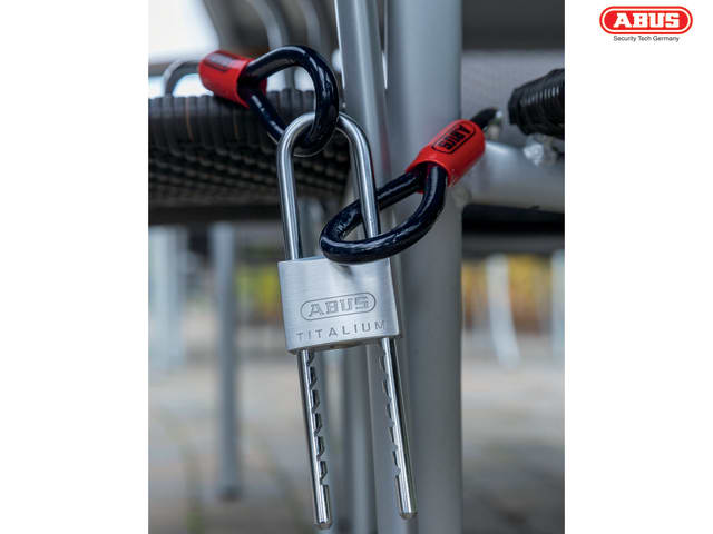 ABUS 64TI/50mm TITALIUM Padlock Adjustable Shackle Medium to High Security