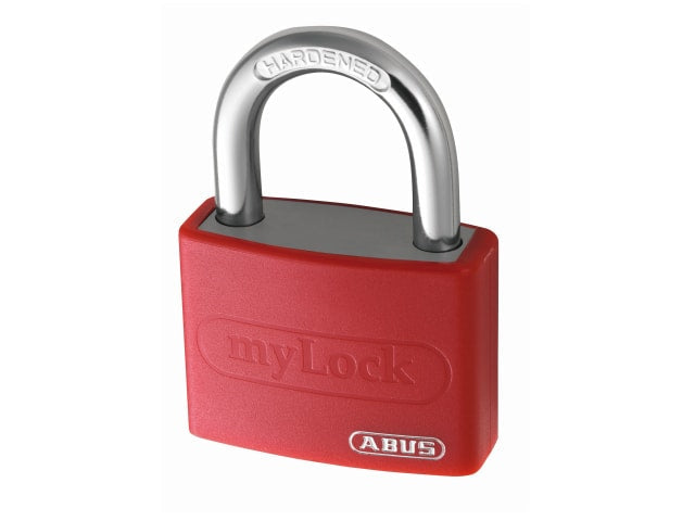ABUS T65AL 40mm Aluminium Padlock Red Lightweight Strong 5-Pin Security Lock