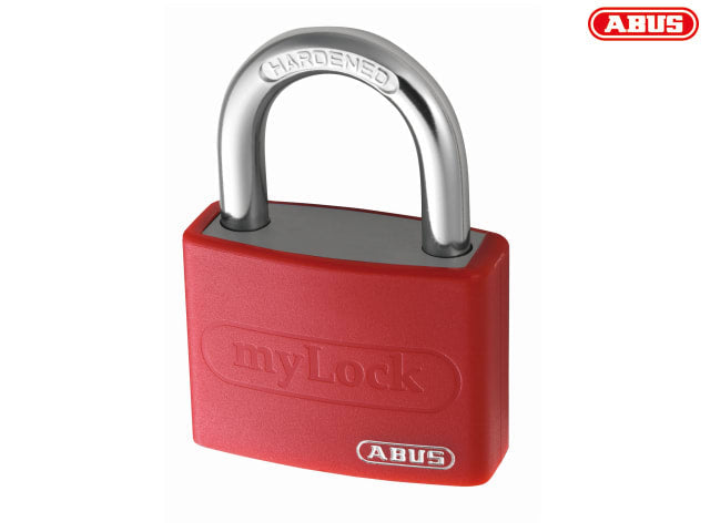ABUS T65AL 40mm Aluminium Padlock Red Lightweight Strong 5-Pin Security Lock