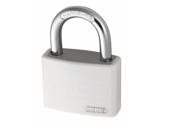 ABUS T65AL 40mm Aluminium Padlock White Keyed Alike 6401 Lightweight Strong