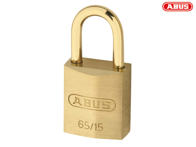 ABUS 65MB/15 Solid Brass Padlock 8mm Shackle Automatic Low Medium Security