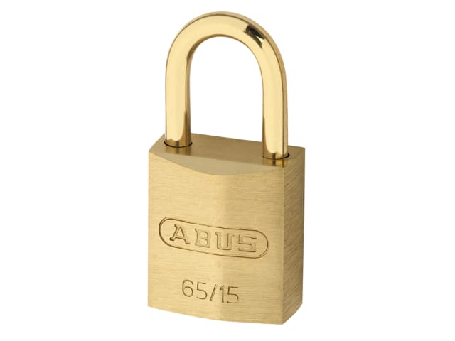 ABUS 65MB/15 Solid Brass Padlock 8mm Shackle Automatic Low Medium Security
