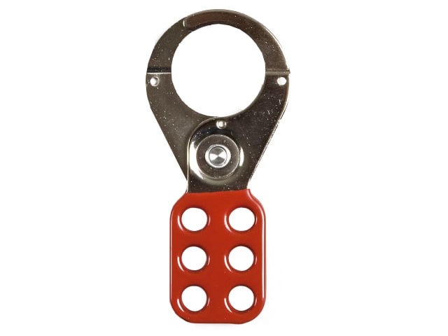 ABUS 702 Lock Off Hasp 38mm Red Steel Safety Padlock Hasp for Isolation