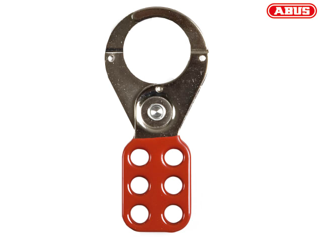ABUS 702 Lock Off Hasp 38mm Red Steel Safety Padlock Hasp for Isolation