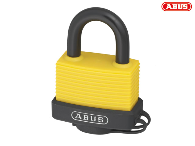 ABUS 70AL/45mm Yellow Aluminium Padlock Weatherproof 5 Pin Tumbler Security