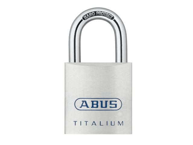 ABUS 80TI TITALIUM Padlock 40mm Lightweight Aluminium Security Level 7