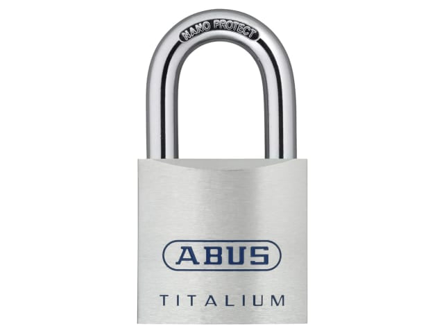 ABUS 80TI TITALIUM Padlock 60mm Lightweight Aluminium 6-Pin Security Level 8