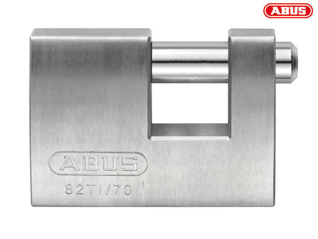 ABUS 82TI TITALIUM Shutter Padlock 70mm Aluminium Alloy Automatic Locking