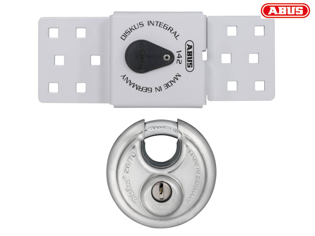 ABUS 142 Series Sliding Door Van Lock with 26mm Diskus Padlock Security Set