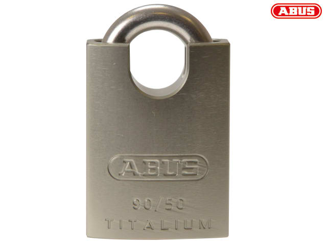 ABUS 90RK/50 TITALIUM Padlock Closed Shackle Marine Grade Security Lock