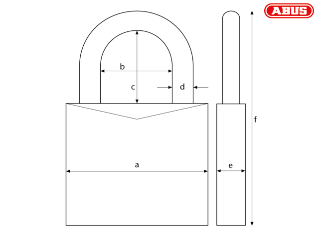 ABUS 90RK/50 TITALIUM Padlock Closed Shackle Marine Grade Security Lock