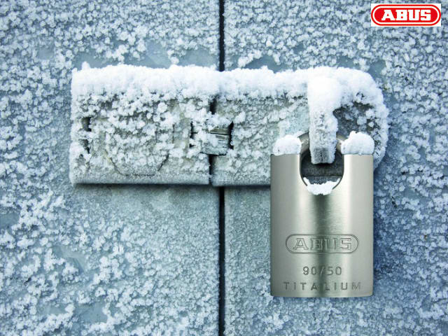 ABUS 90RK/50 TITALIUM Padlock Closed Shackle Marine Grade Security Lock
