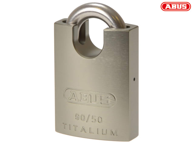 ABUS 90RK/50 TITALIUM Padlock Closed Shackle Marine Grade Security Lock