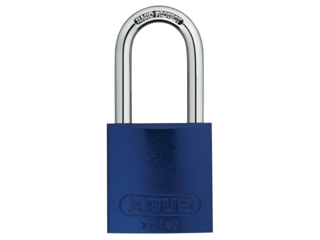 ABUS 72/40mm Blue Aluminium Padlock Keyed Alike 6-Pin Tumbler Security Lock
