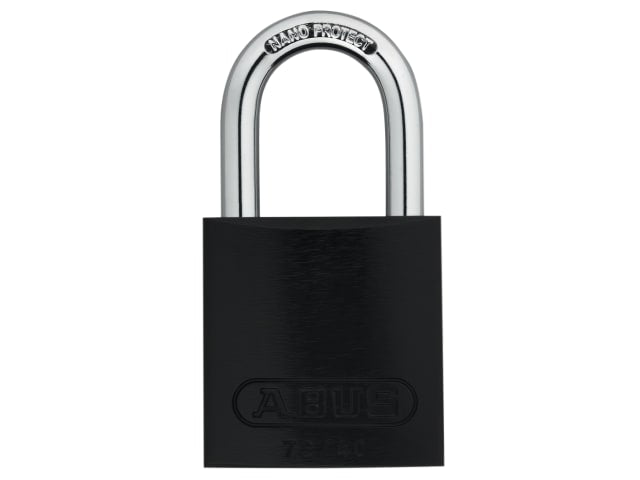 ABUS 72/40mm Black Aluminium Padlock Keyed Alike 6-Pin Tumbler Security Lock