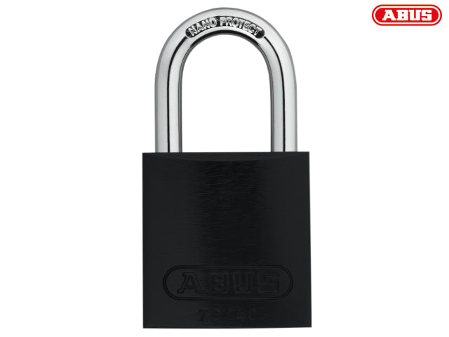 ABUS 72/40mm Black Aluminium Padlock Keyed Alike 6-Pin Tumbler Security Lock