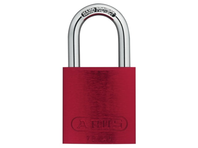 ABUS 72/40mm Red Aluminium Padlock Keyed Alike 6-Pin Tumbler Security Lock
