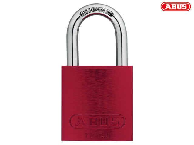 ABUS 72/40mm Red Aluminium Padlock Keyed Alike 6-Pin Tumbler Security Lock