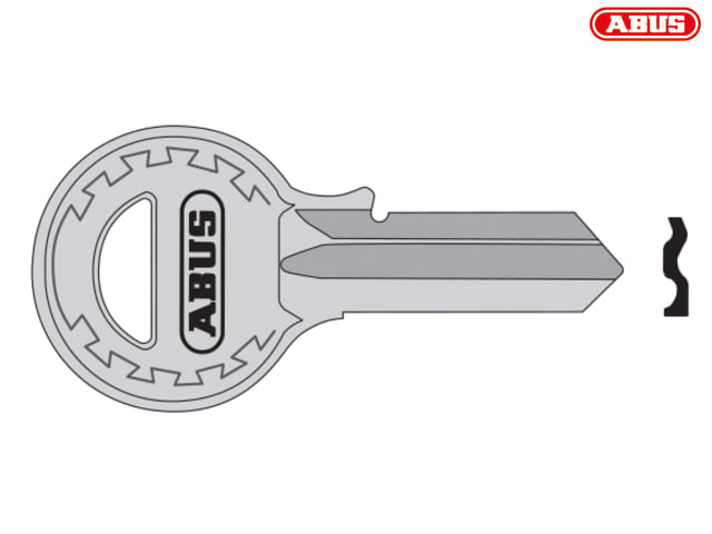ABUS T84/40 40mm Left Hand Key Blank for 84 Series Padlocks 08682