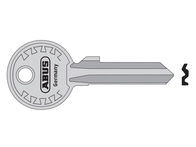 ABUS Key Blank 00906 for 82/63C 82/70C Padlocks Mechanical Replacement Key