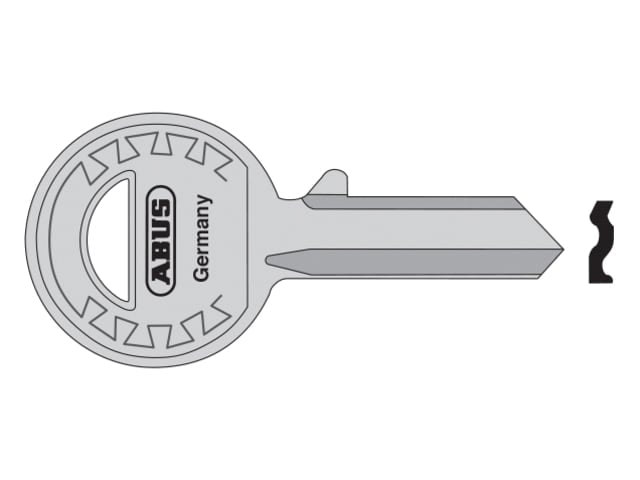 ABUS 24-41-885 Right Hand 4 Pin Key Blank for Locks and Security Systems