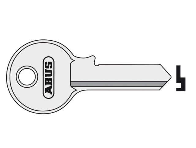 ABUS 55/50 50mm Key Blank for Brass Padlocks Replacement Key Blanks