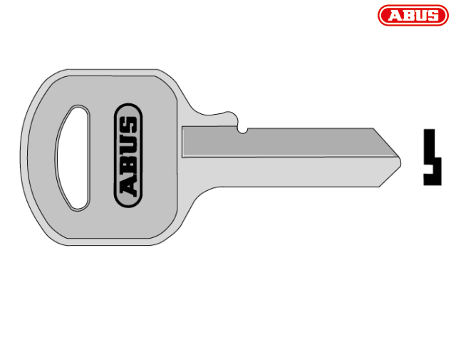 ABUS 55/60 60mm Key Blank K/A Only for Brass Padlocks Replacement Key