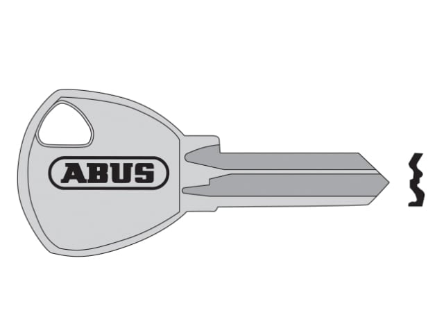 ABUS 65/40+45 70/45 New Key Blank for Brass Padlocks - Replacement Key