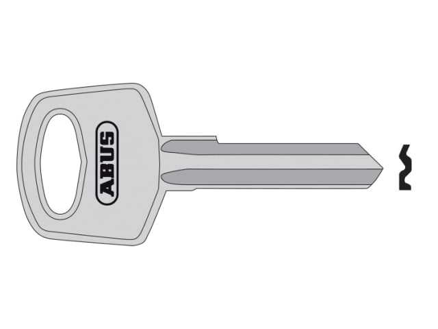 ABUS 34 Right Hand 6 Pin Key Blank for Locks - High Quality Replacement Key
