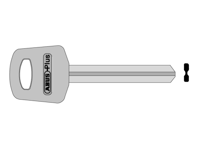 ABUS X Plus Key Blank 23211 High Security Replacement Key for Locks