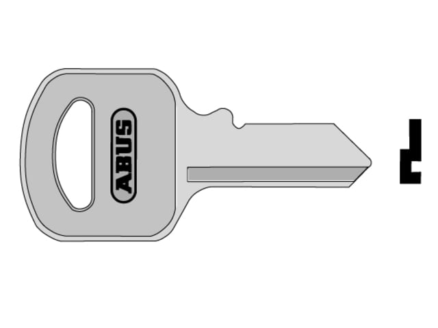 ABUS 55/30 30mm Key Blank for Brass Padlocks - Replacement Key Compatible