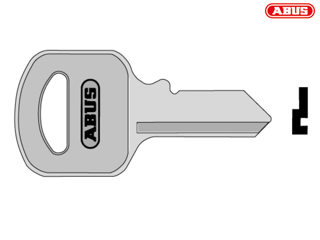 ABUS 55/30 30mm Key Blank for Brass Padlocks - Replacement Key Compatible