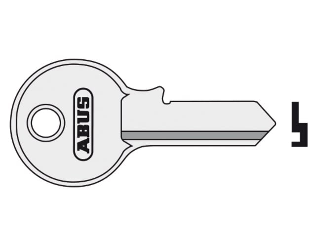 ABUS 55/40 40mm Key Blank for Brass Padlocks - Replacement Key Compatible