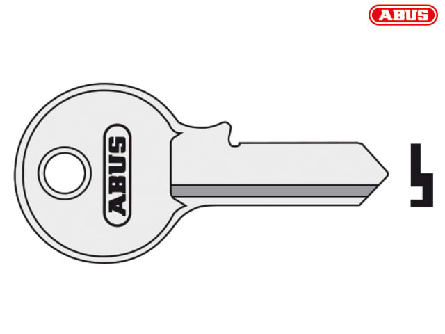 ABUS 55/40 40mm Key Blank for Brass Padlocks - Replacement Key Compatible